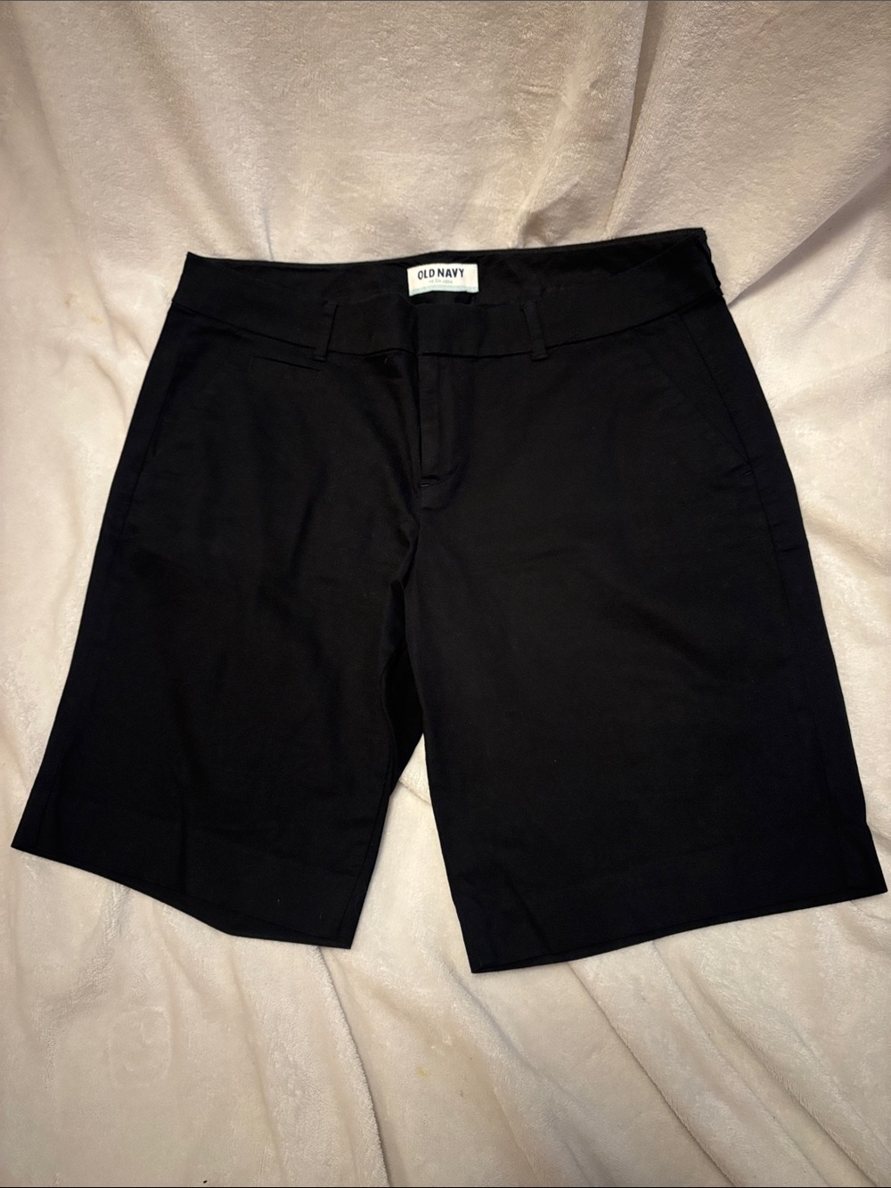 Old Navy Black Bermuda Shorts with Belt Loops